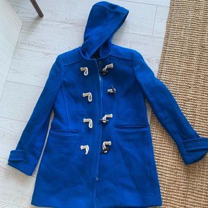 Blue J. Crew Italian wool winter coat
